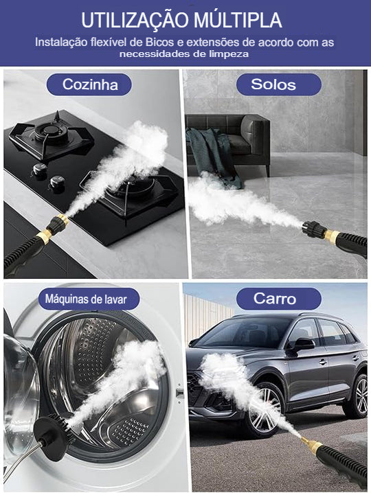 Máquina de limpeza a vapor pressurizada de alta temperatura portátil de 2500 W